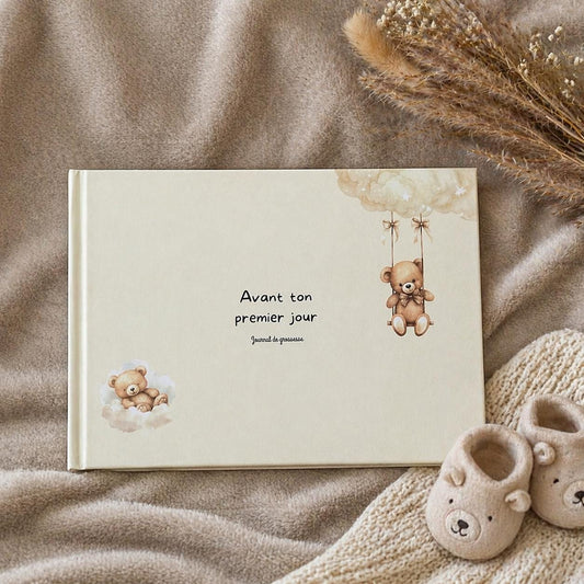 Livre grossesse  thème ourson  – journal de grossesse